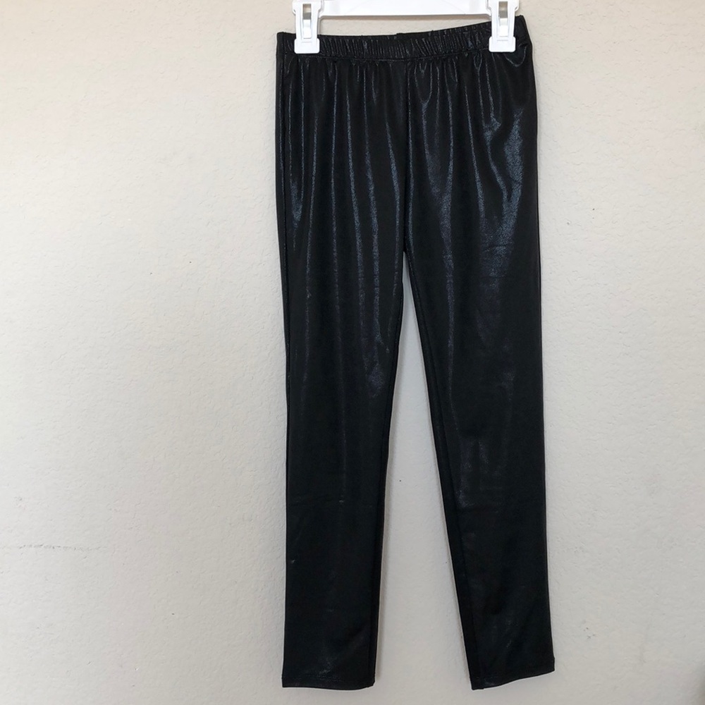 Never Worn Black Leather leggings. Size 9/10